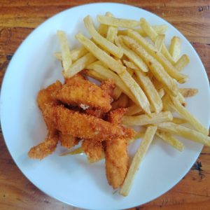 Pollo Crispy + agregado y entrada